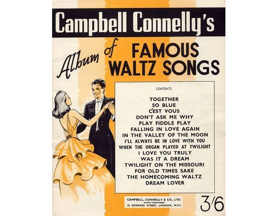 4856 | Campbell Connelly's Album of Famous Waltz Songs