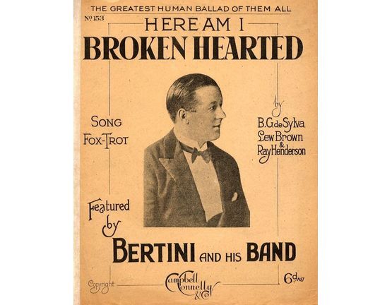 4856 | Here am I brokenhearted - As performed Bertini and his Band
