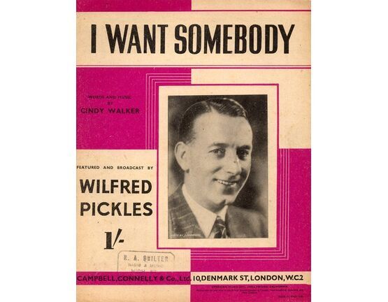 4856 | I Want Somebody -  Featuring Wilfred Pickles
