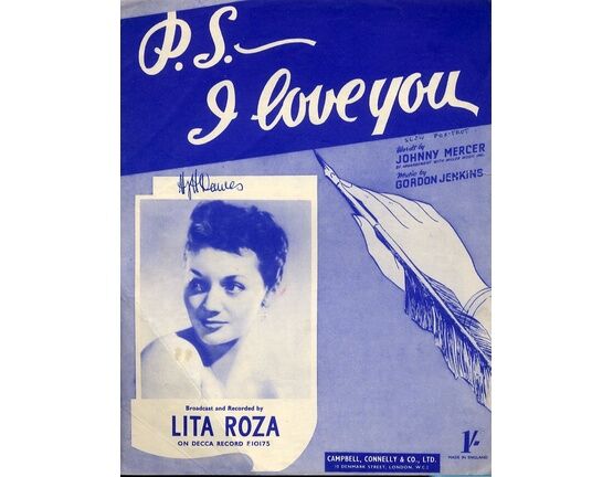 4856 | P.S. I Love You - Song featuring Lita Roza