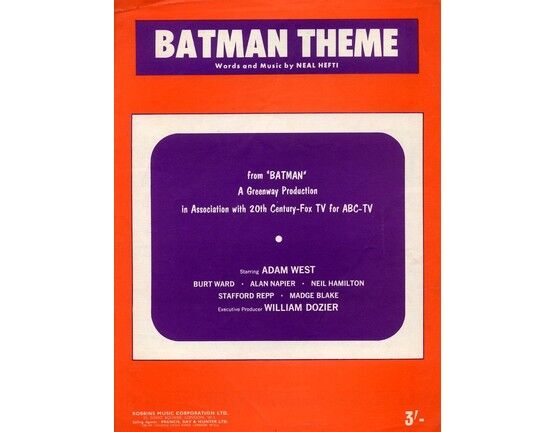4860 | Batman Theme from "Batman" - Piano Solo