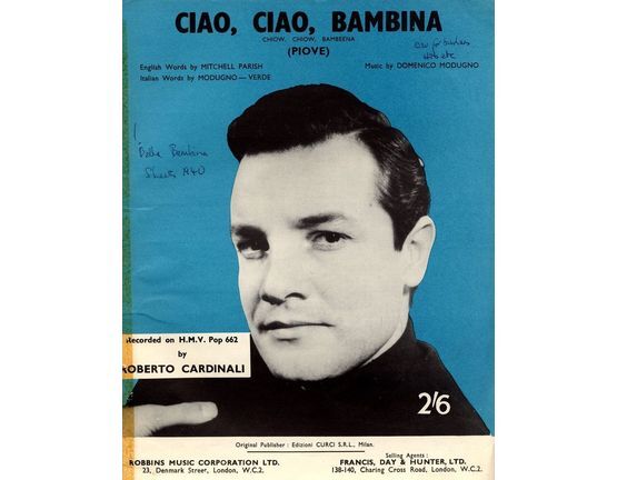 4860 | Ciao Ciao Bambina - Featuring Roberto Cardinali
