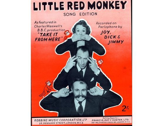 4860 | Little Red Monkey  - Song Edition - From "Take it From Here" Radio Show - Featuring Joy, Dick & Jimmy Edwards