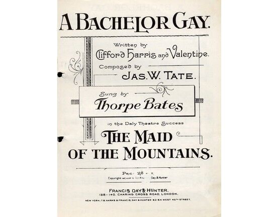 4861 | A Bachelor Gay - from "The Maid of the Mountains" as performed by Clifford Harris