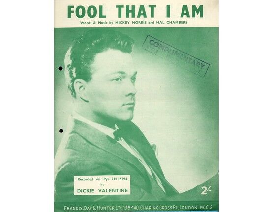 4861 | Fool that I Am - Song recorded by Dickie Valentine