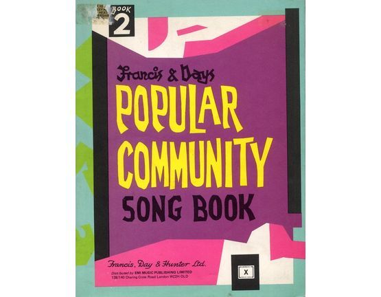 4861 | Francis & Day's Popular Community Song Book for All Occasions - Book 2