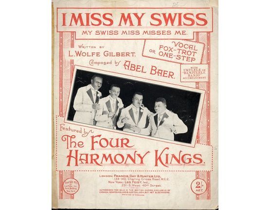 4861 | Jai Perdu ma Suissesse (I miss my Swiss) - The Four Harmony Kings