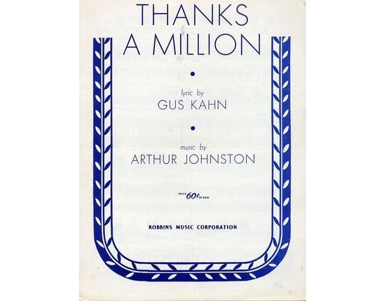 4861 | Thanks a  Million - From "Thanks a Million"
