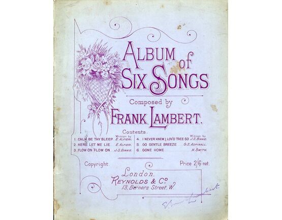 4905 | Album of Six Songs - for Piano and Voice