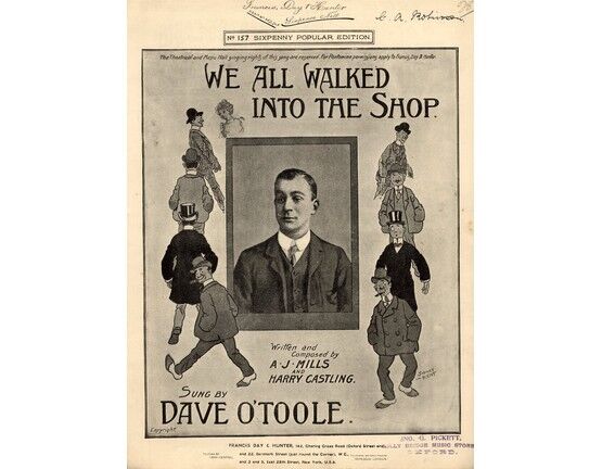 4906 | We All Walked into the Shop - Song sung by Dave O'Toole - Sixpenny Popular Edition No. 157