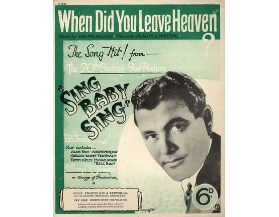 4906 | When Did You leave Heaven - from "Sing Baby Sing" - Featuring Tony Martin