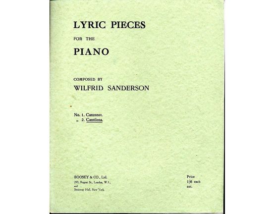 4921 | Cantilena -  Lyric Pieces for the Piano