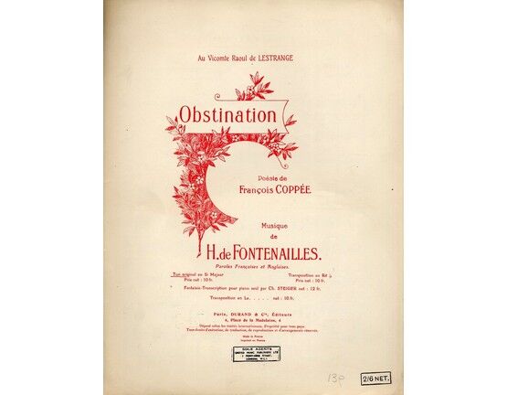 4932 | Obstination - Song with French and English words