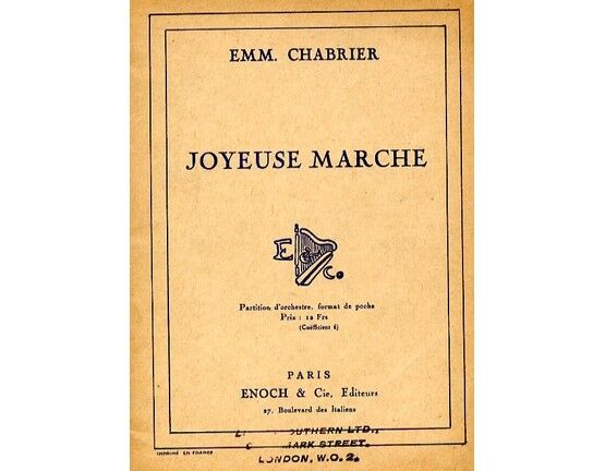 4949 | Joyeuse Marche - Miniature Orchestra Score