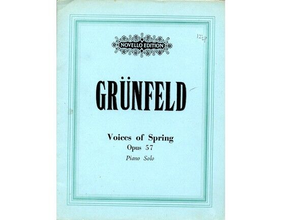 4970 | Strauss - Voices of Spring - Piano Solo - Opus 57 - Transcribed by Grunfeld