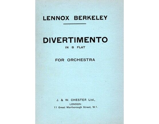 4976 | Divertimento in Bb for Orchestra - Miniature Orchestra Score