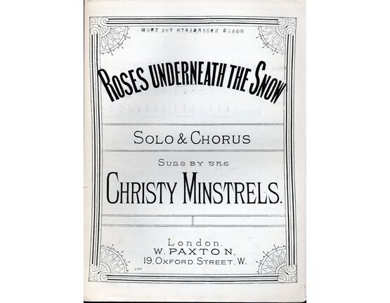 5 | Roses underneath the Snow - Song -  as performed by the Christy Minstrels