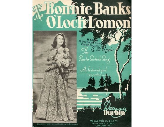 5 | The Bonnie Banks O'Loch Lomond,  Deanna Durbin