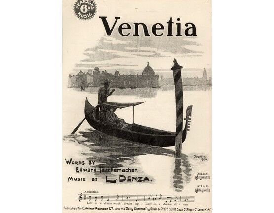 5019 | Venetia - Song - In the key of C major for lower voice