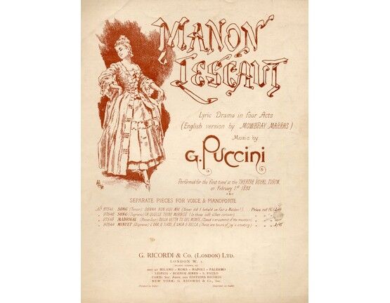 5038 | Manon Lescaut  - Song for soprano voice