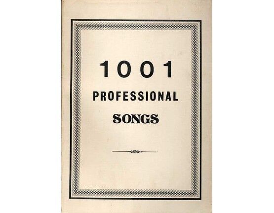 5040 | 1001 Professional Songs - Melody with Words and Chord Symbols