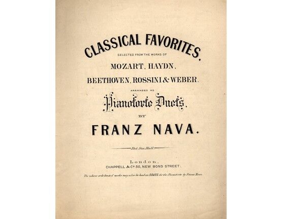 5040 | Classical favourites, selected from the works of Mozart, Haydn, Beethoven, Rossini and Webber.