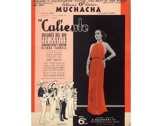 5047 | Muchacha - From "In Caliente" - Featuring Dolores Del Rio
