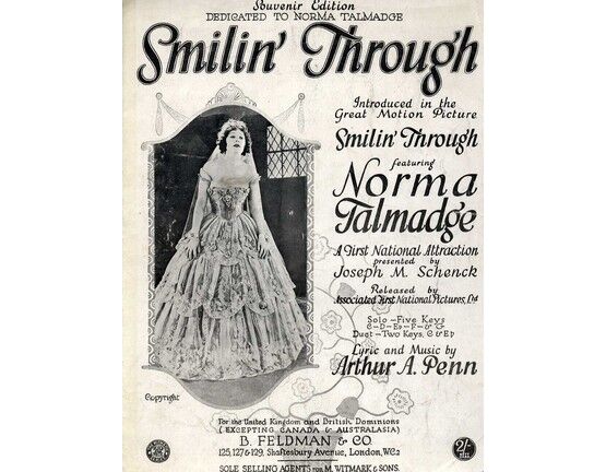 5047 | Smilin' Through. Song from the Picture "Smilin' Through" featuring Norma Talmadge