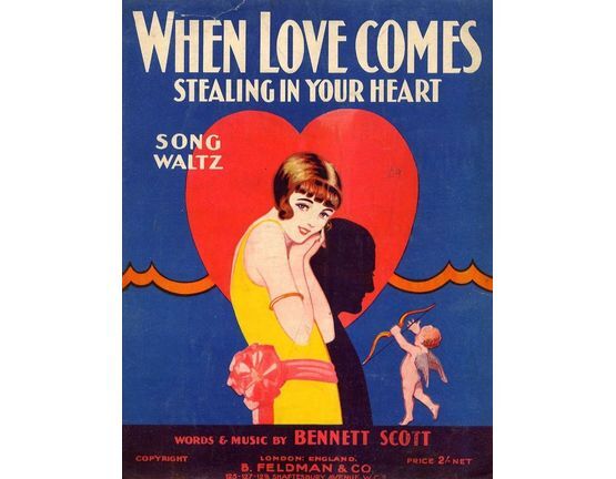 5047 | When Love Comes Stealing in Your Heart  - Song Waltz - In the key of A flat major