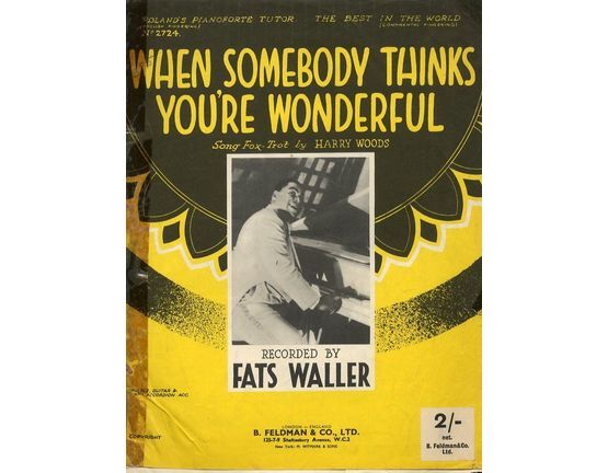 5047 | When somebody thinks you're wonderful as performed by Fats Waller
