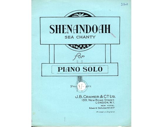 5050 | Shenandoah - Sea Chanty for Piano Solo