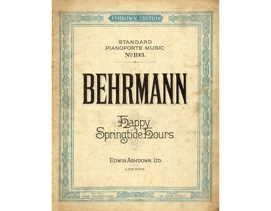 5059 | Happy Springtide hours for Pianoforte by Heinrich Behrmann