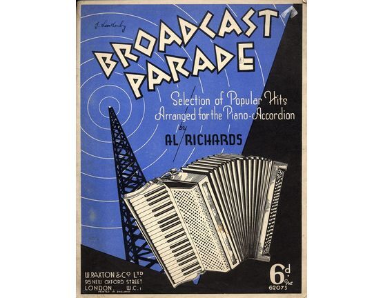 5086 | Broadcast Parade - Selection of Popular Hits for Piano Accordion