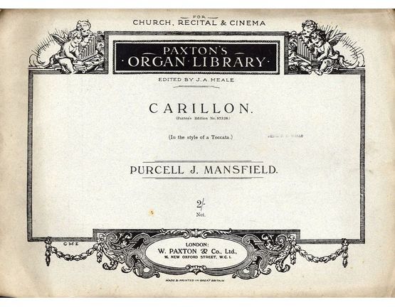 5086 | Carillon (In the style of a Toccata) - Paxtons Organ Library - Paxtons Edition No. 57338 - Op. 99
