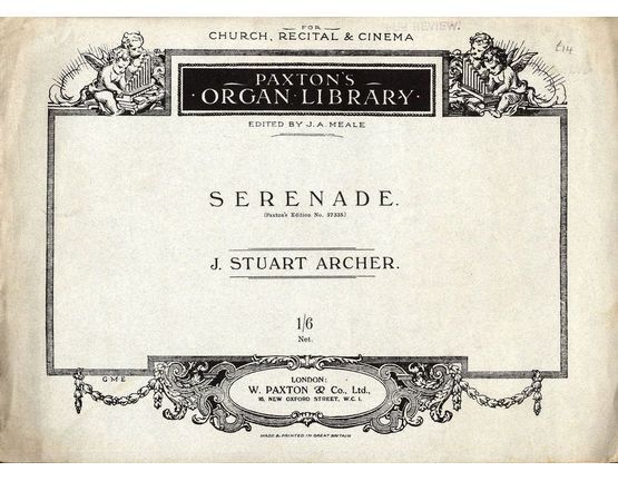 5086 | Serenade - Paxtons Organ Library - Paxtons Edition No. 57335