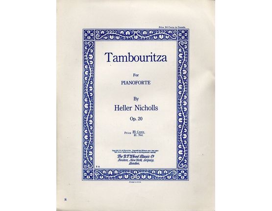 5136 | Tambouritza - Op. 20 -  Piano Solo