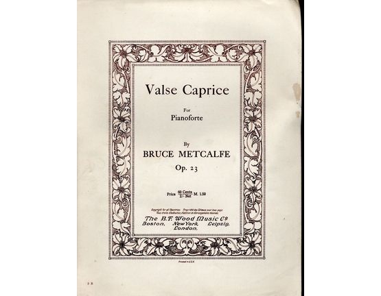 5136 | Valse Caprice for Piano - Op. 23