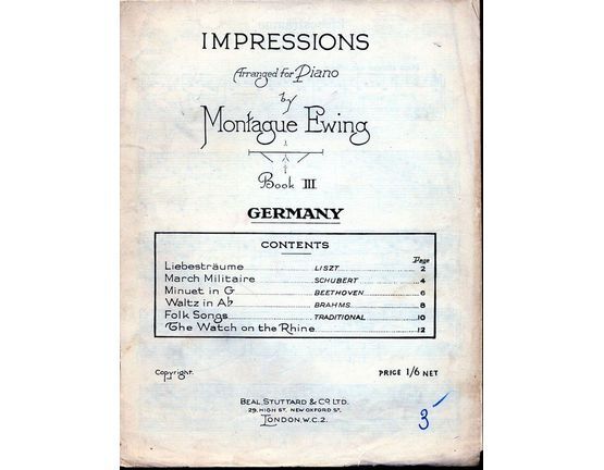 5145 | Impressions - Book III - Germany -  For Piano