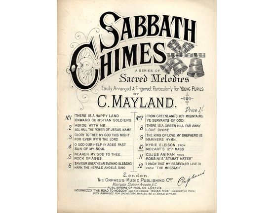 5148 | Kyrie Eleison from Mozarts 12th mass - Sabbath Chimes Series of Sacred Melodies No. 3