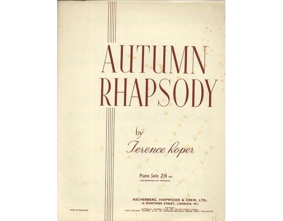 5167 | Autumn Rhapsody - Piano Solo