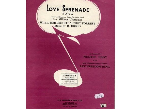 5176 | Love Serenade - from Drigo's serenade from "Les millions d'Arlequin" featured in "Let Freedom Ring" - As performed by Renee Barr