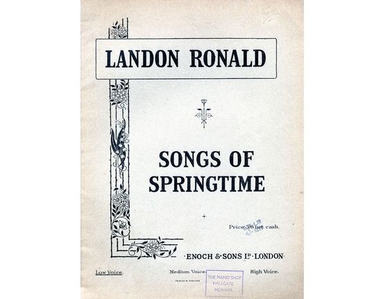 5181 | Landon Ronald - Songs of Springtime - For Low Voice