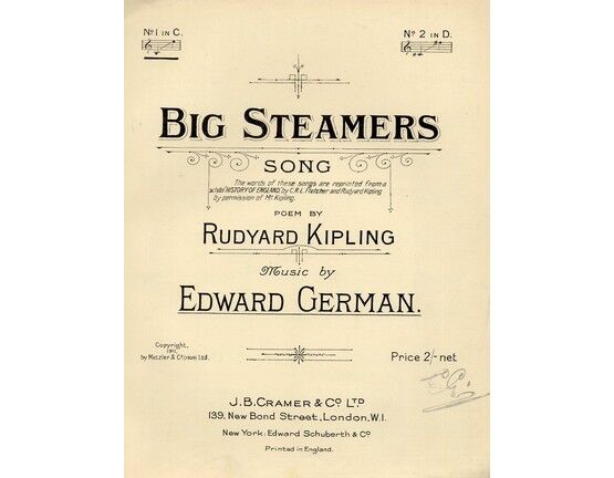 5183 | Big Steamers - Song - In the key of C major for lower voice