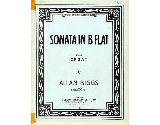 5193 | Sonata in B flat for Organ
