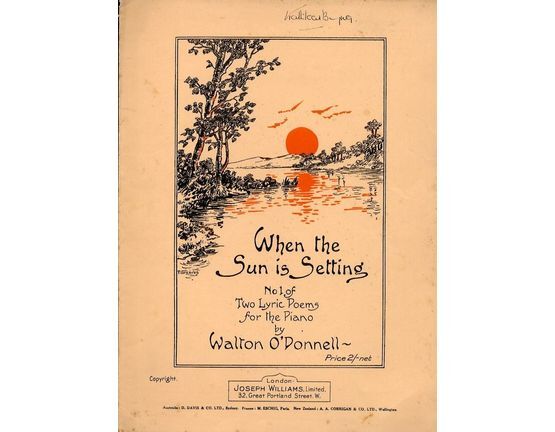 5193 | When the sun is setting - No. 1 of two lyric poems for Piano Solo