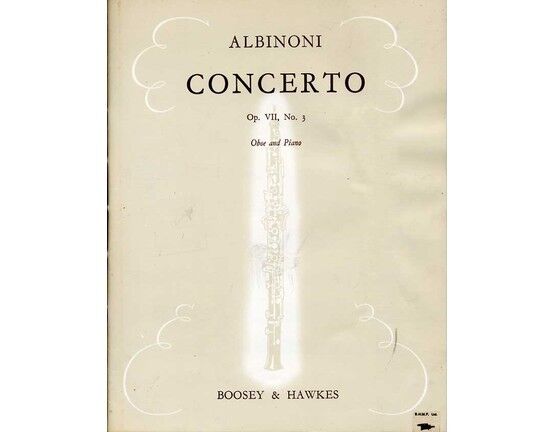 5197 | Albinoni - Concerto for Oboe and Piano - Op. 7, No. 3