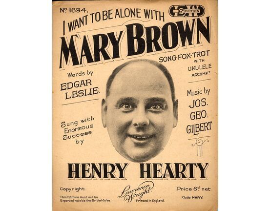 5262 | I want to be alone with Mary Brown - Henry Hearty