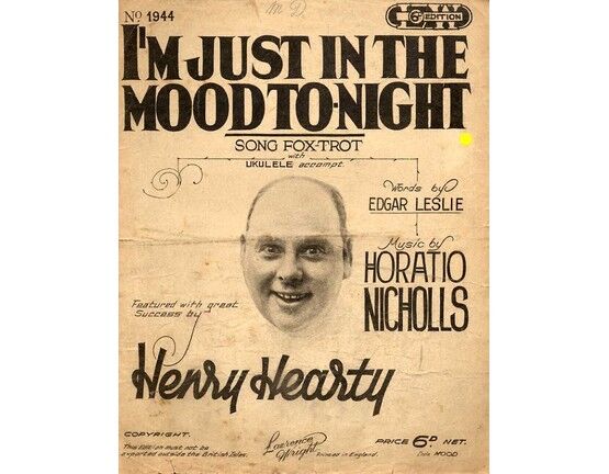 5262 | I'm Just in the Mood Tonight - Featuring Henry Hearty