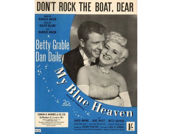 5263 | Don't Rock the Boat, Dear - Song from 'My Blue Heaven'