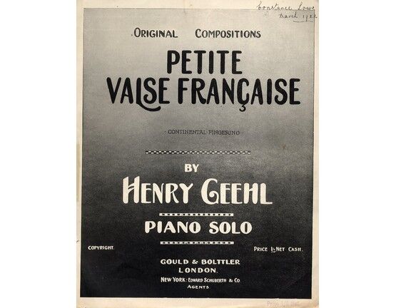 5264 | Petite valse Francaise. Piano Solo